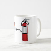 火のマグを消す消火器 コーヒーマグカップ (正面右)