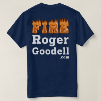 火のロジャーGoodellのTシャツの暗いスタイル Tシャツ