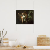 火のローブを裂くヘラクレス, c.1634 ポスター (キッチン)