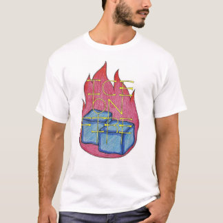 火のワイシャツの氷 Tシャツ