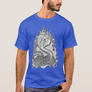 火の上にコブラ王 Tシャツ
