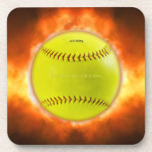 火の上に滑りやすいジョーのソフトボール炎のファイアボールラス コースター (正面)