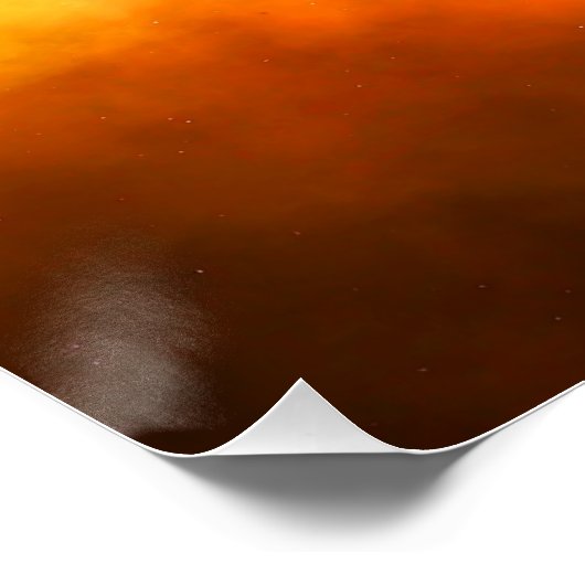 火の上に滑りやすいジョーのソフトボール炎のファイアボールラス ポスター (コーナー)