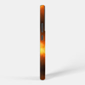 火の上に滑りやすいジョーのソフトボール炎のファイアボールラス SAMSUNG GALAXYケース (右側面)