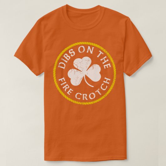 火の上のディブクロッチレッドヘッドジンジャーSt patricks Tシャツ (デザイン正面)
