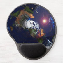 火の上の平らな地球