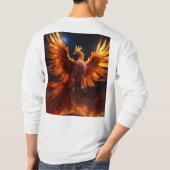 火の中から出てきたフェニックス銀河系。 Tシャツ (裏面)