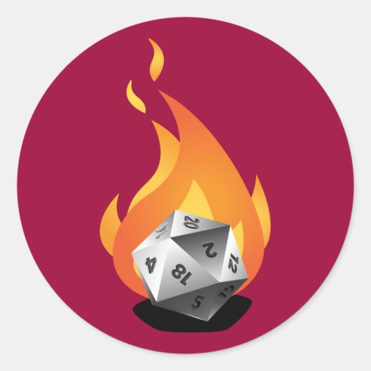 火の中で死ぬ ラウンドシール (正面)