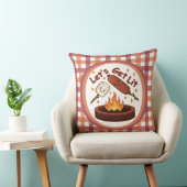 火の中に入ろう – かわいいマシュマロ&ホットドッグ クッション (椅子)