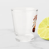 火の中に入ろう – かわいいマシュマロ&ホットドッグ ショットグラス (左)