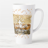 火の中に別のキリスト教のコーヒーがある カフェラテマグ (右)