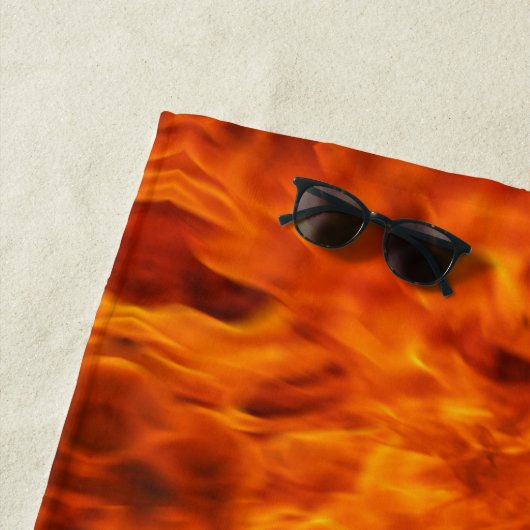 火の中に ビーチタオル (インサイチュ)