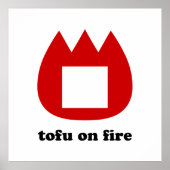📛火の中の豆腐 ポスター (正面)
