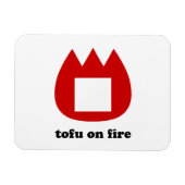 📛火の中の豆腐 マグネット (横)