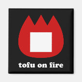📛火の中の豆腐 マグネット (正面)