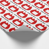 📛火の中の豆腐 ラッピングペーパー (角)