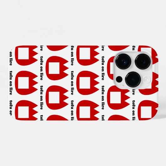 📛火の中の豆腐 Case-Mate iPhoneケース (裏面 (横))