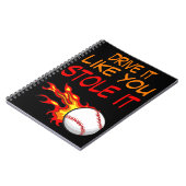 火の中の野球も、それを盗んだように運転しなさい。 ノートブック (左側)