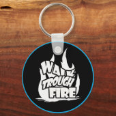 火の中を歩く キーホルダー (正面)