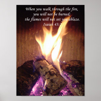 火の中を歩く ポスター