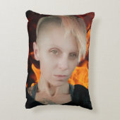 火の付いた枕 アクセントクッション (裏面(縦))