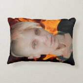 火の付いた枕 アクセントクッション (裏面)