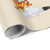 火の光沢のある包むことを消す消火器 ラッピングペーパー (ロールコーナー)