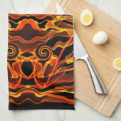 火の光 キッチンタオル (四つ折り)