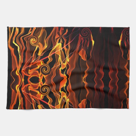 火の光 キッチンタオル (横)