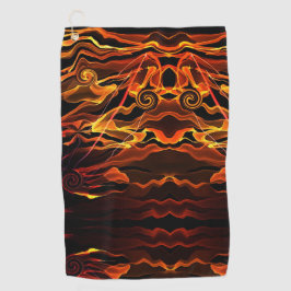 火の光 ゴルフタオル