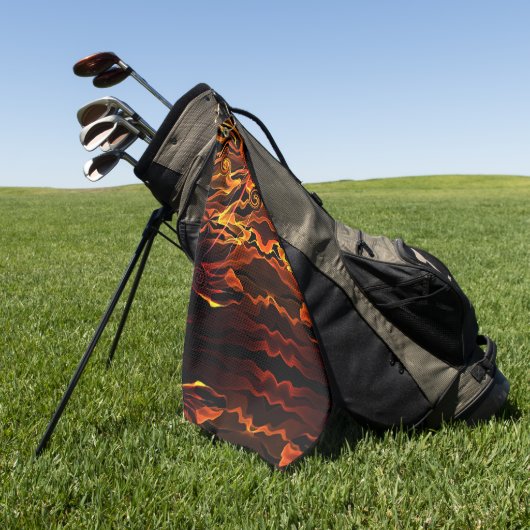 火の光 ゴルフタオル (グリーン)