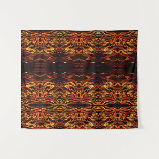 火の光 タペストリー (正面(横))