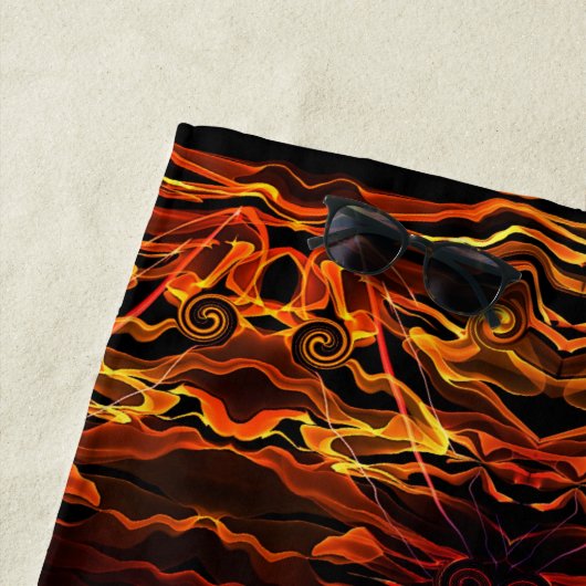 火の光 ビーチタオル (インサイチュ)