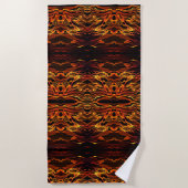 火の光 ビーチタオル (正面)