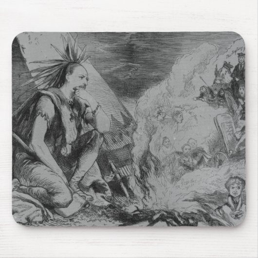 火の写真! マウスパッド (正面)