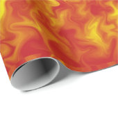 火の包装紙のリボン ラッピングペーパー (ロールコーナー)