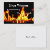 火の名刺 名刺 (正面/裏面)