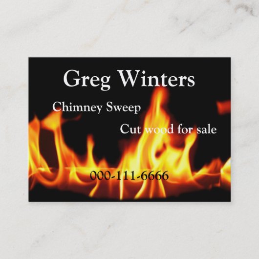 火の名刺 名刺 (正面)