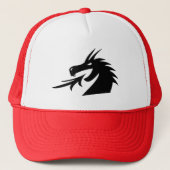 火の唾を吐くドラゴンヘッドのトラック帽 キャップ (正面)
