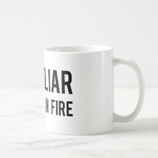 火の嘘つきの嘘つきのズボン コーヒーマグカップ