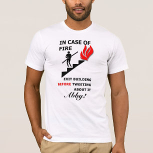 火の場合には Tシャツ