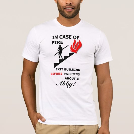 火の場合には Tシャツ (正面)