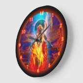 火の女神ペールルナメルトダウン ラージ壁時計 (傾斜)