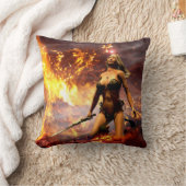 火の女神 クッション (ブランケット)