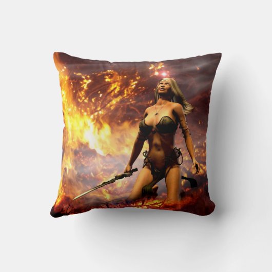 火の女神 クッション (裏面)