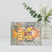 火の妖精の郵便はがきの召喚 ポストカード (スタンド正面)