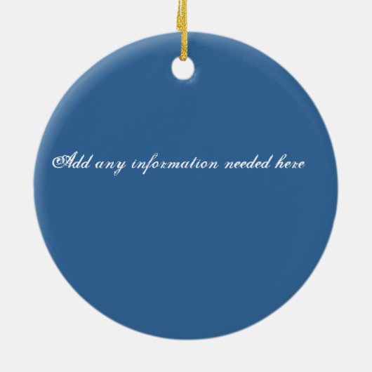 火の島、ニューヨークのビーチの恋人のギフトのオーナメント セラミックオーナメント (裏面)