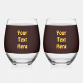 火の嵐 ステムなしワイングラス (裏面)