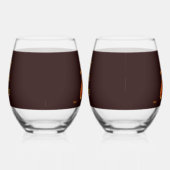 火の嵐 ステムなしワイングラス (右)