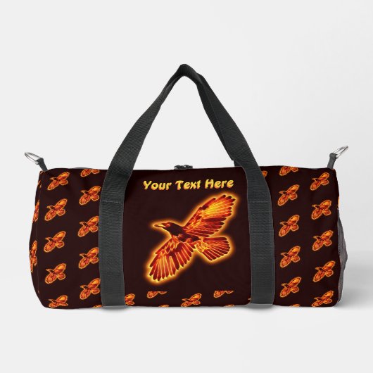 火の嵐 ダッフルバッグ (正面)